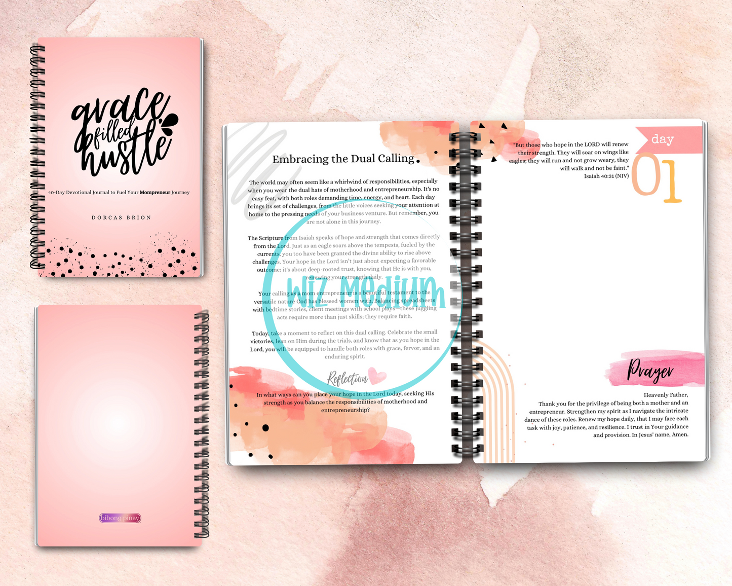 Grace Filled Hustle Journal (Digital File)