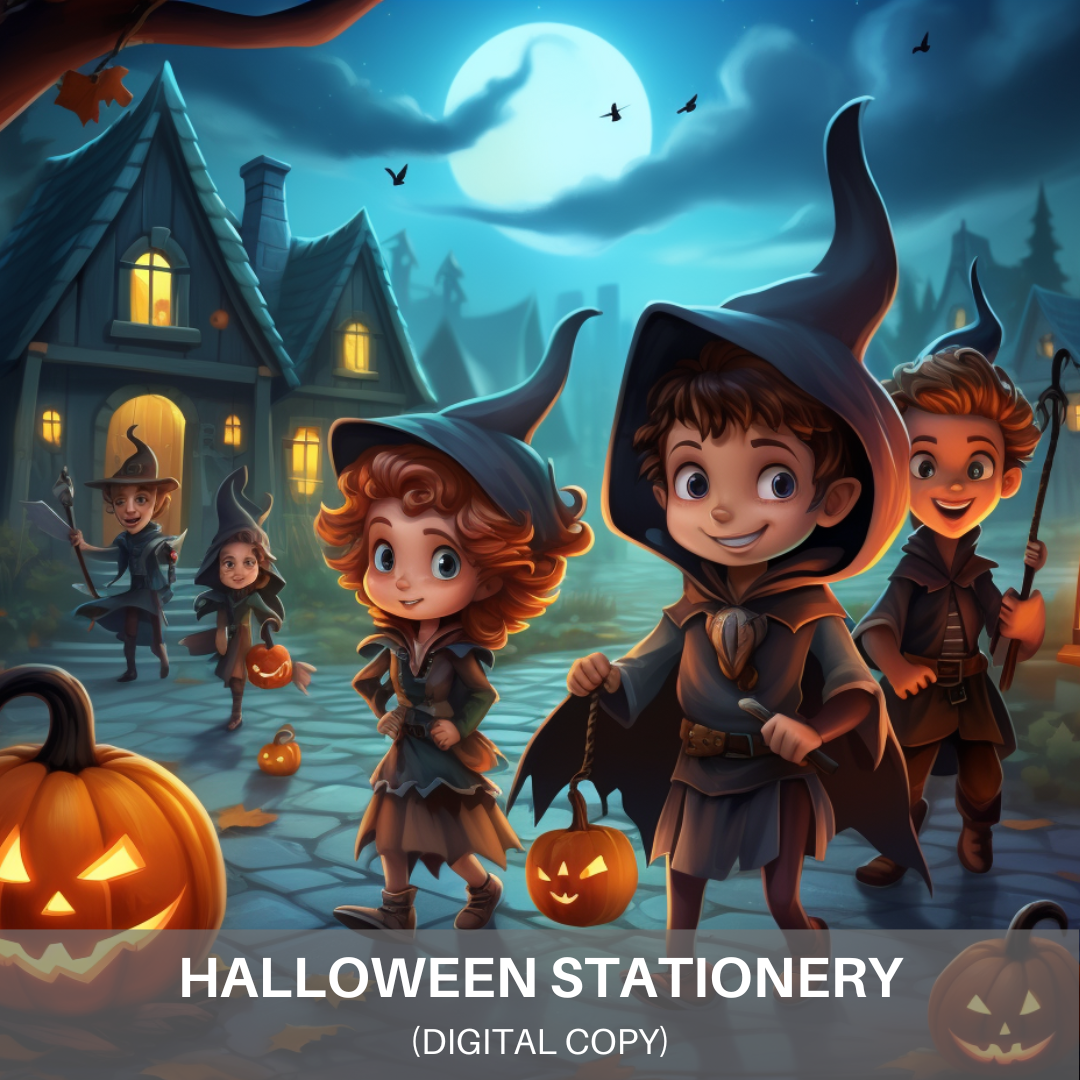 Halloween Stationery Paper - Collection 1 (Digital File Only)